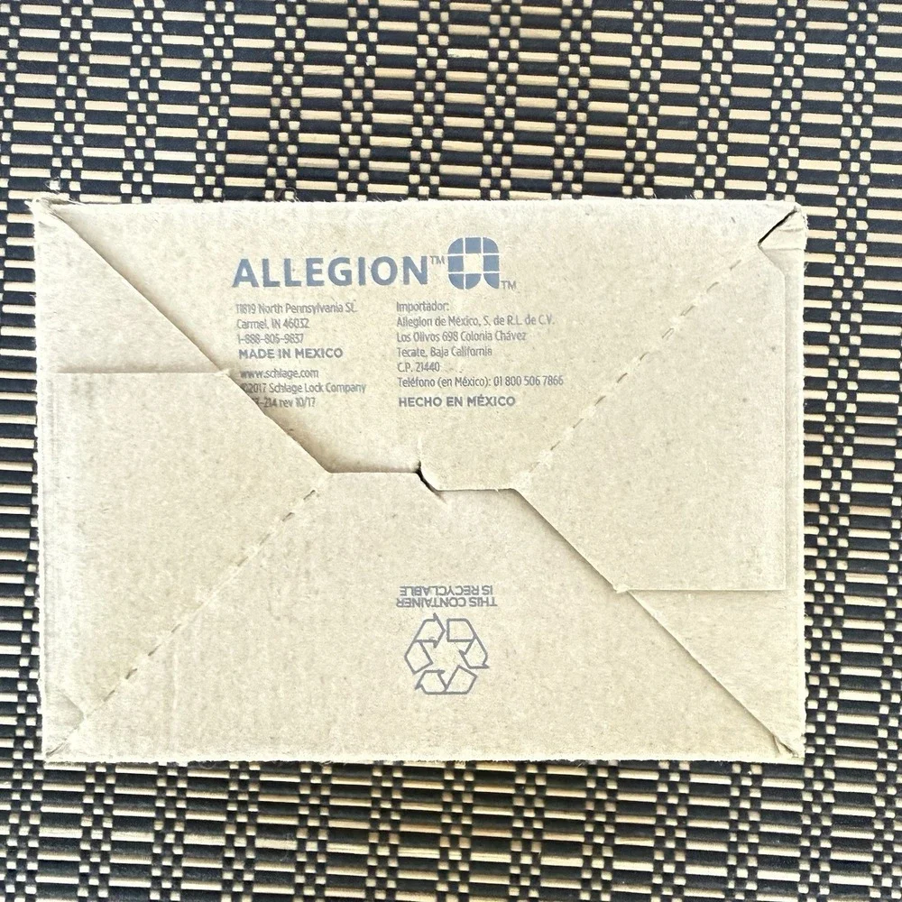 2 Schlage Allegion F170LAT622 Latitude Dummy Matte Black Lever Door Handle New